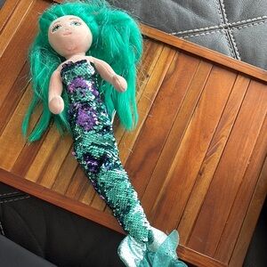 TY Sea Sequins Azura Mermaid Crown Plush Limited Collection Nautical 22”